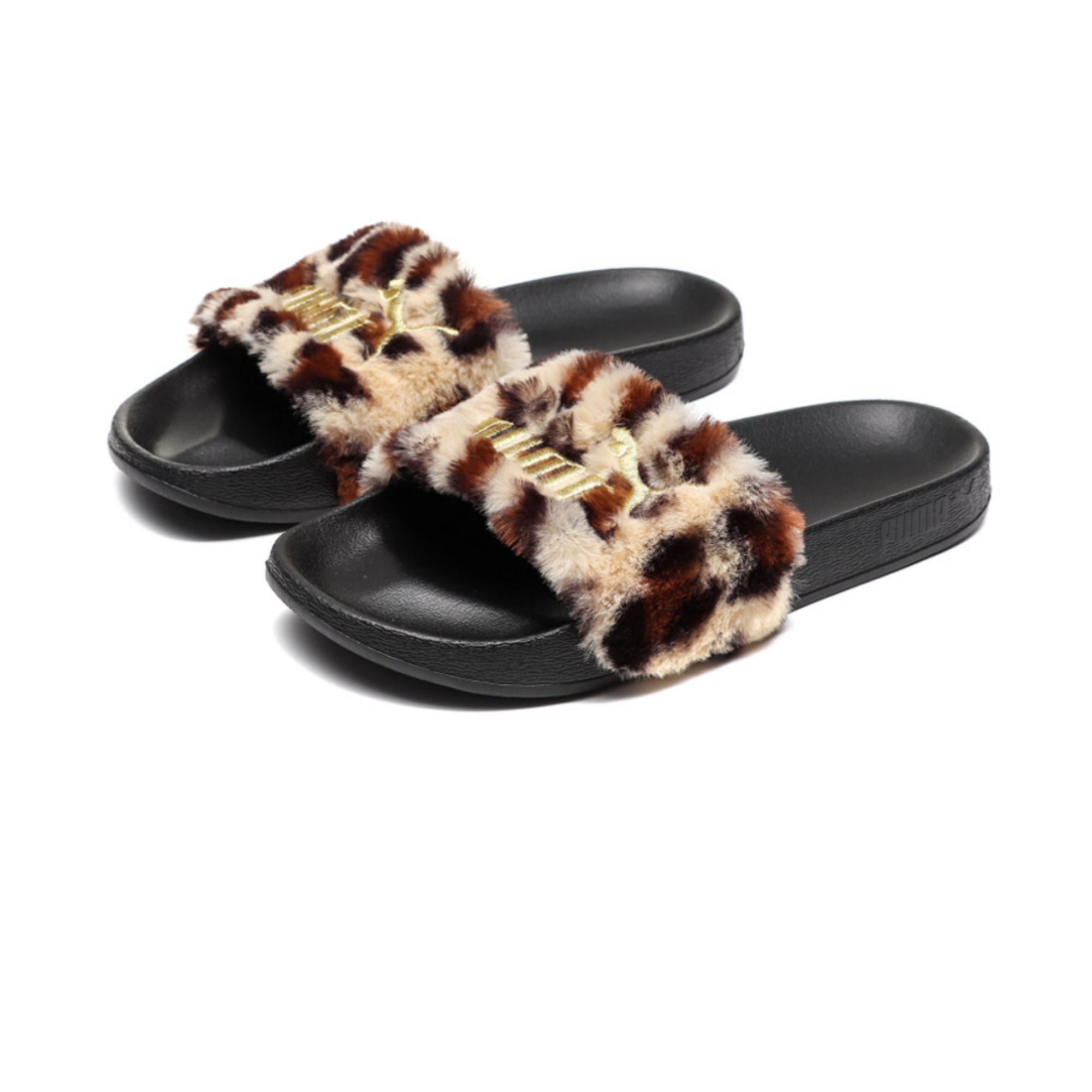 PUMA Leadcat Slide Slippers Women's Leopard