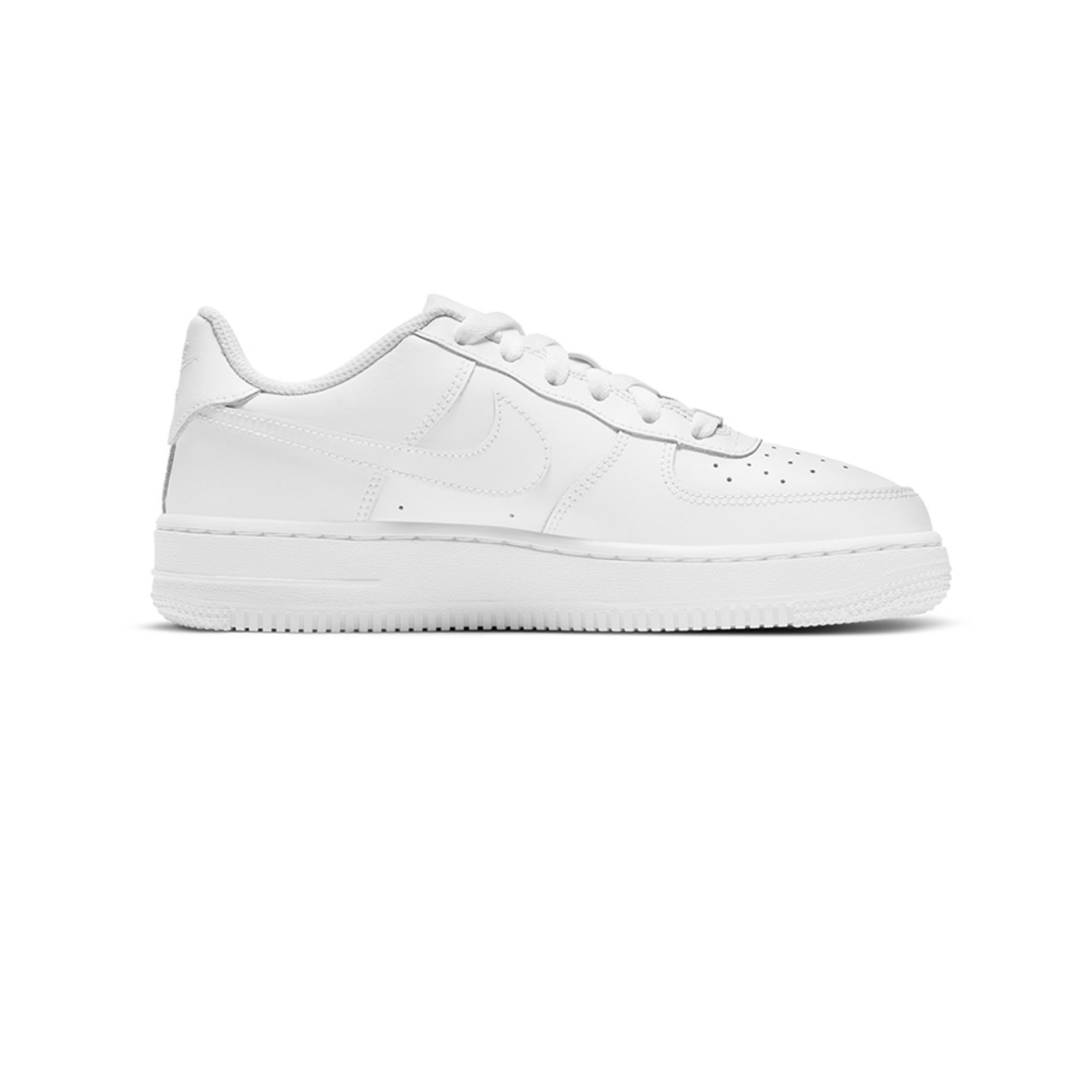 Nike Kids Air Force 1 Low LE 'White On White' Sneakers