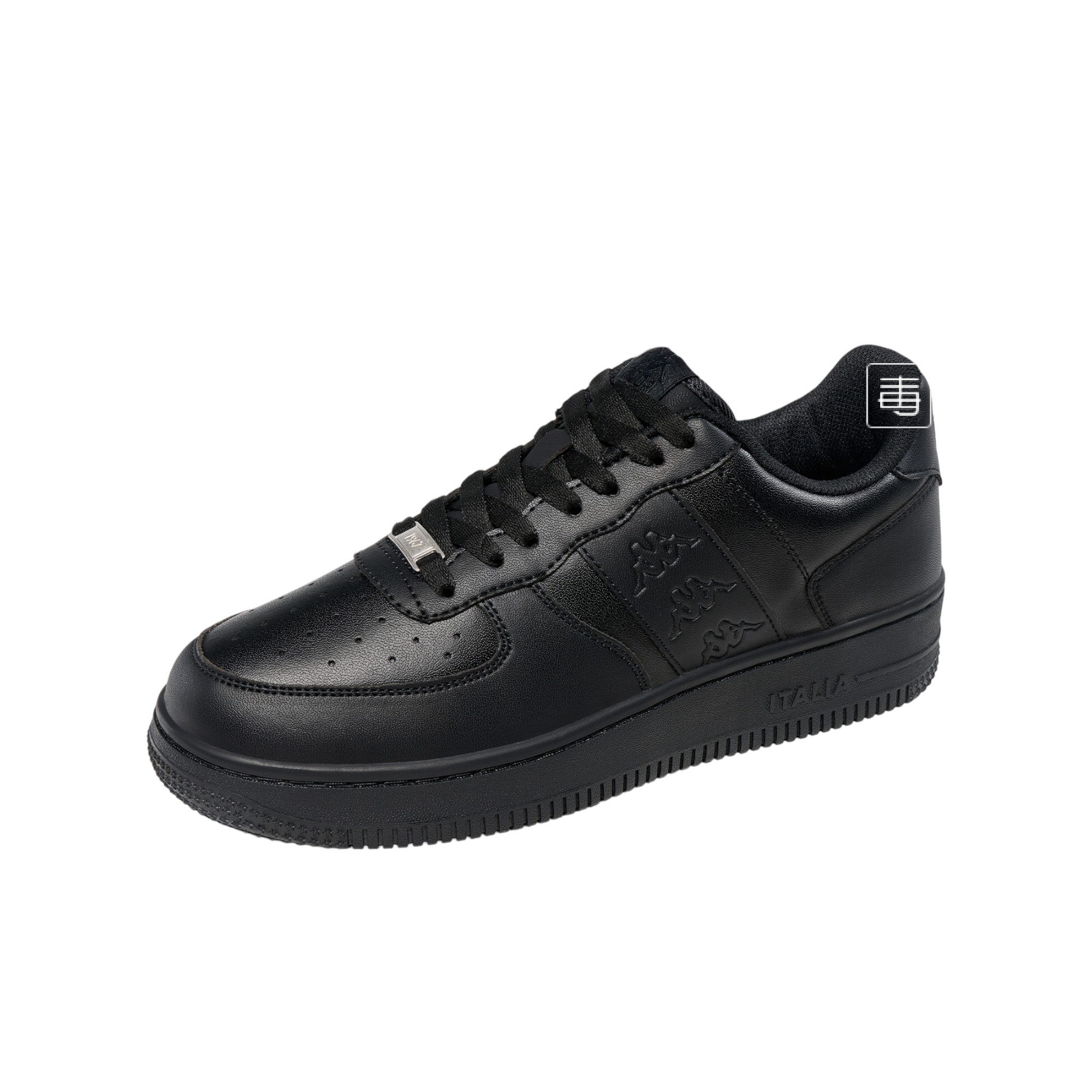 Kappa Skateboard Shoes Unisex Low-Top Black