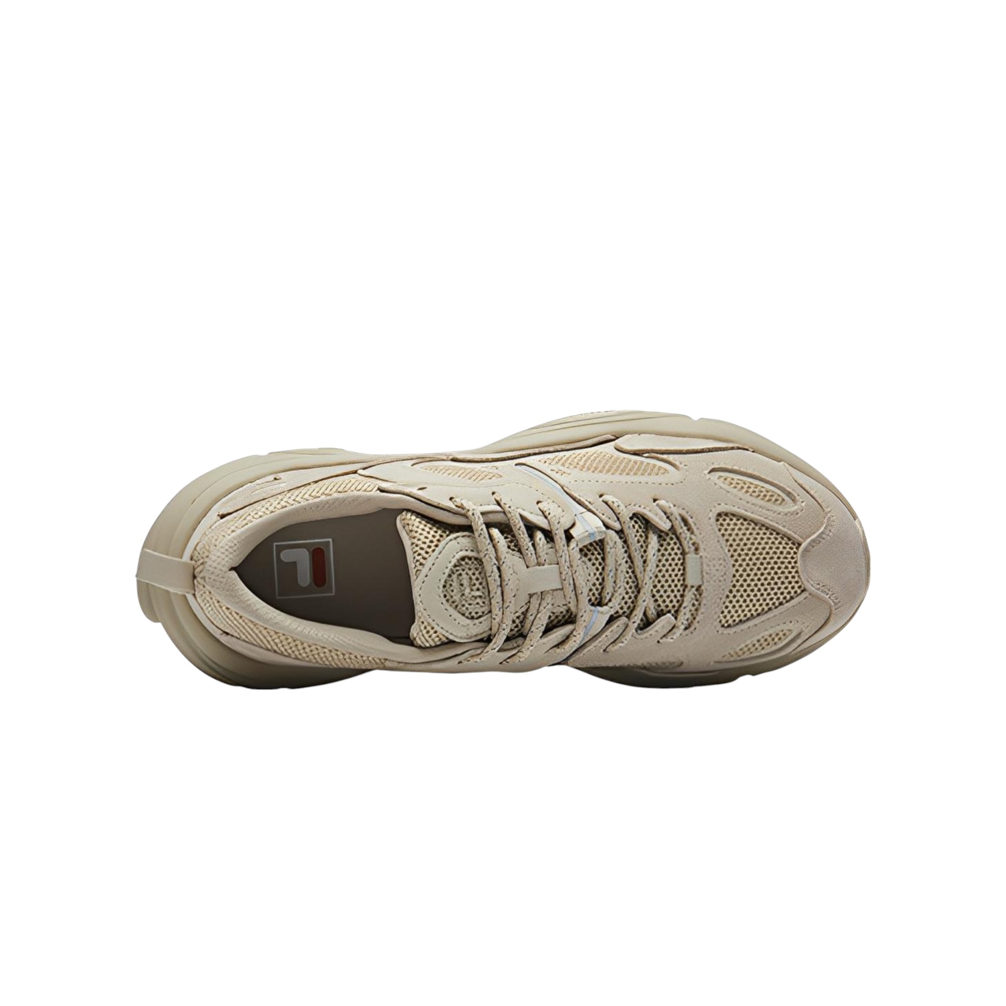 FILA Mars 2 Casual Shoes Women's Low-Top Camel Silk Brocade