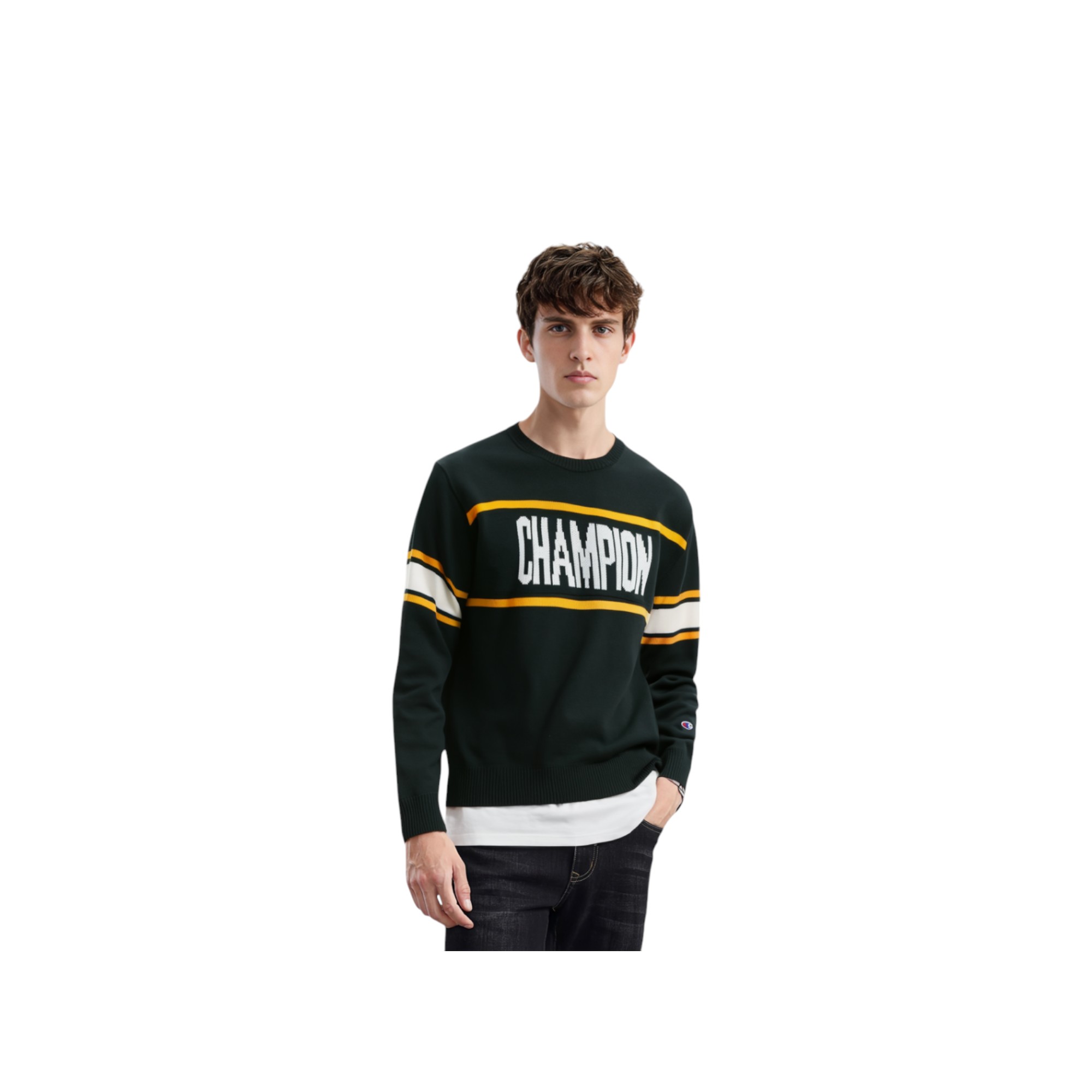 Champion Sweaters Men Dark Green