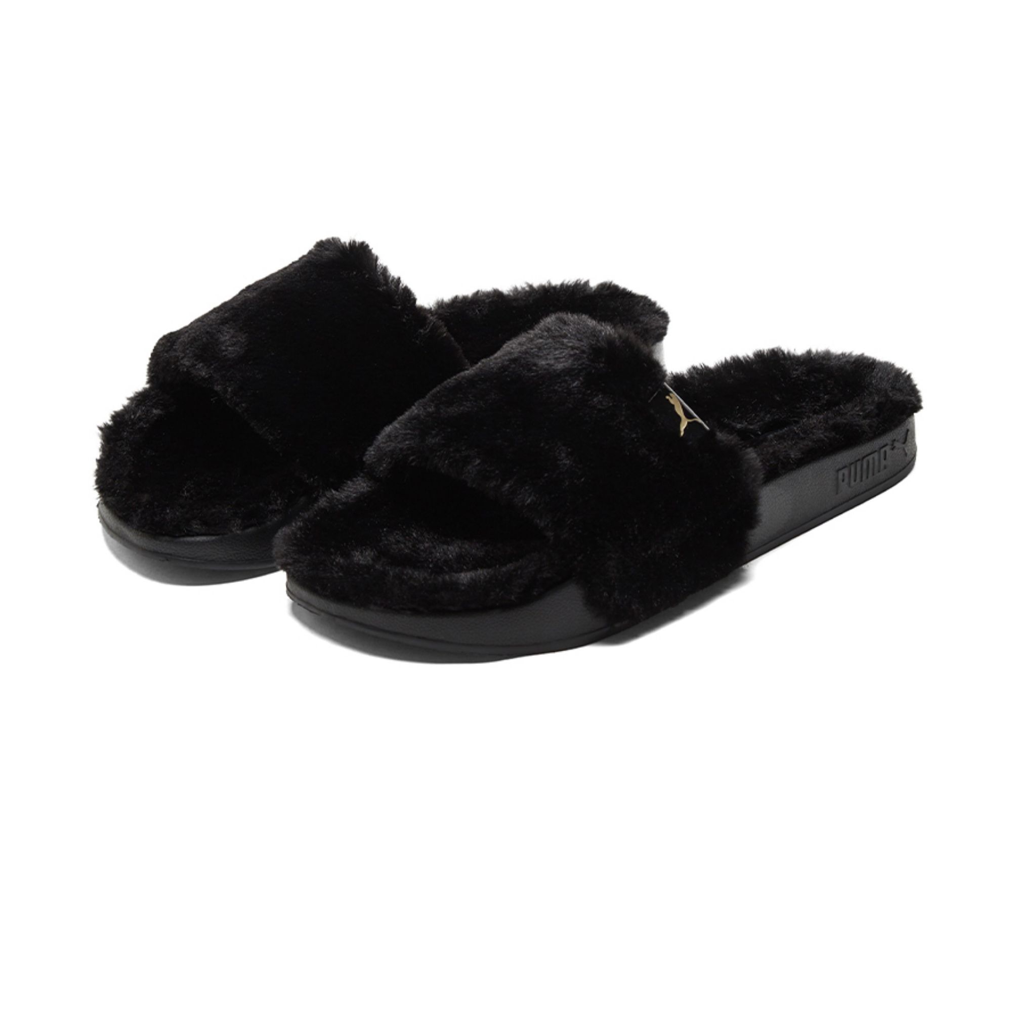 PUMA Leadcat Series Slide Slippers Women's Black/Gold