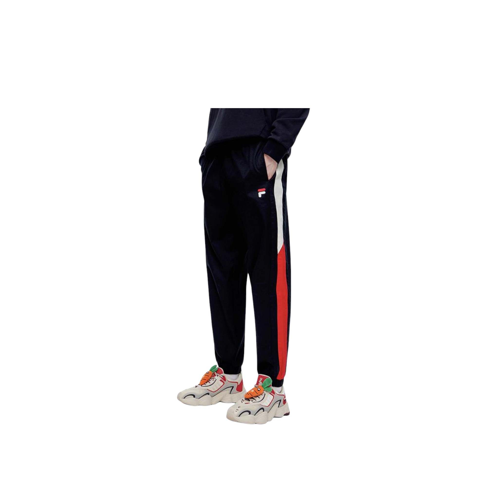 FILA FUSION Knitted Sweatpants Men Black