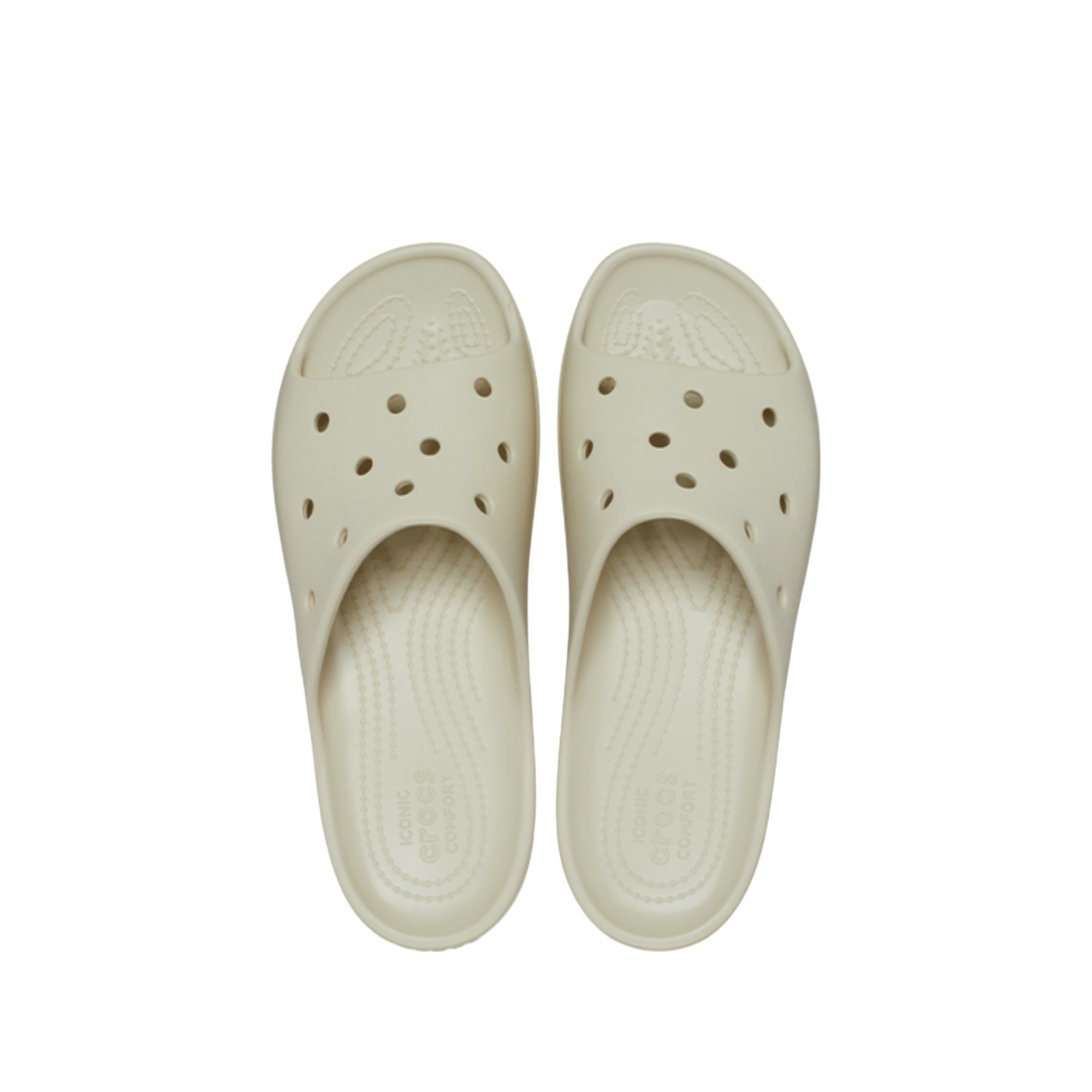 Crocs Women's Classic Platform Slide 'Bone'