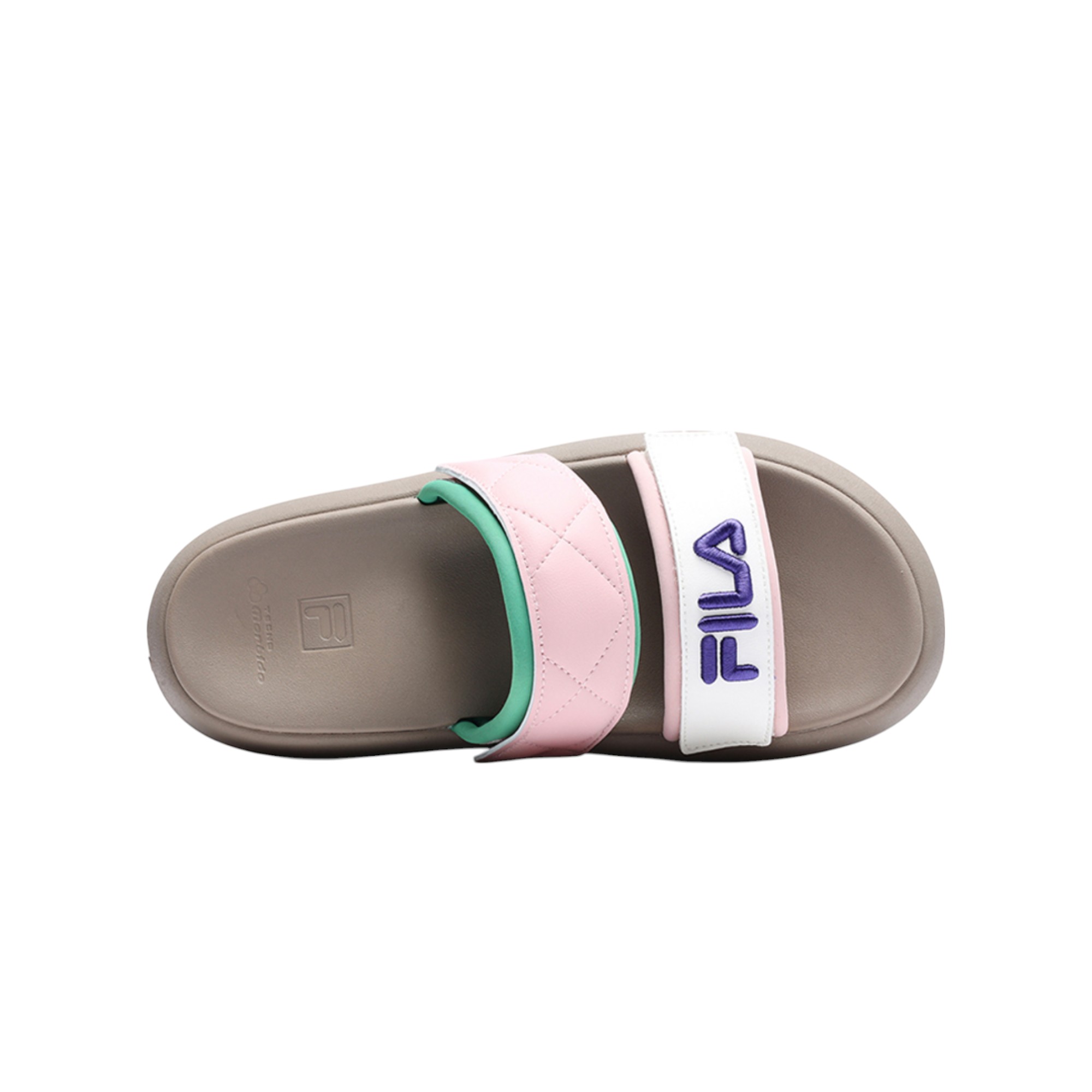 FILA DONUT Slide Slippers Women's White/Silver/Pink