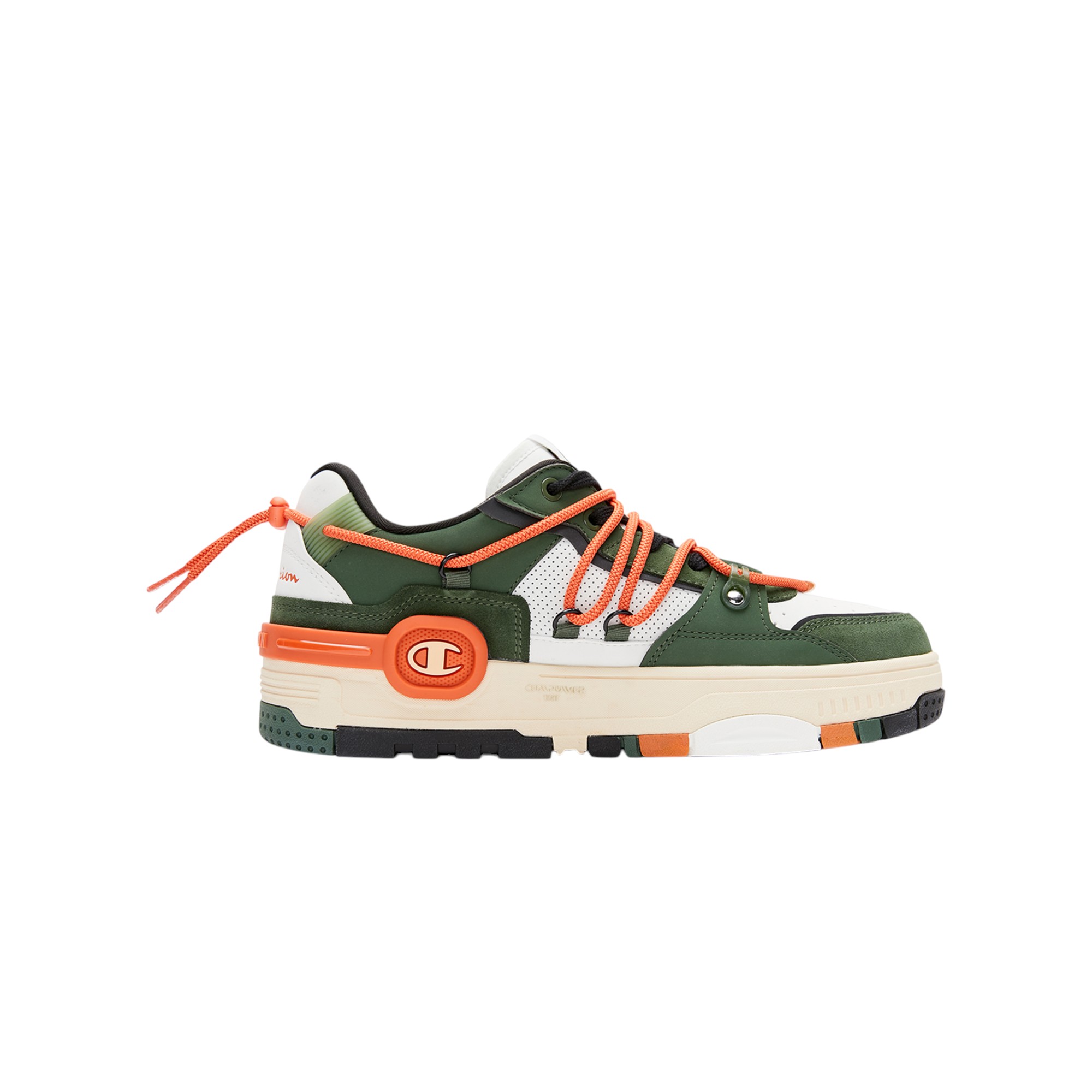 Champion Skateboard Shoes Men Low-Top Olive Green/Oxidized Orange