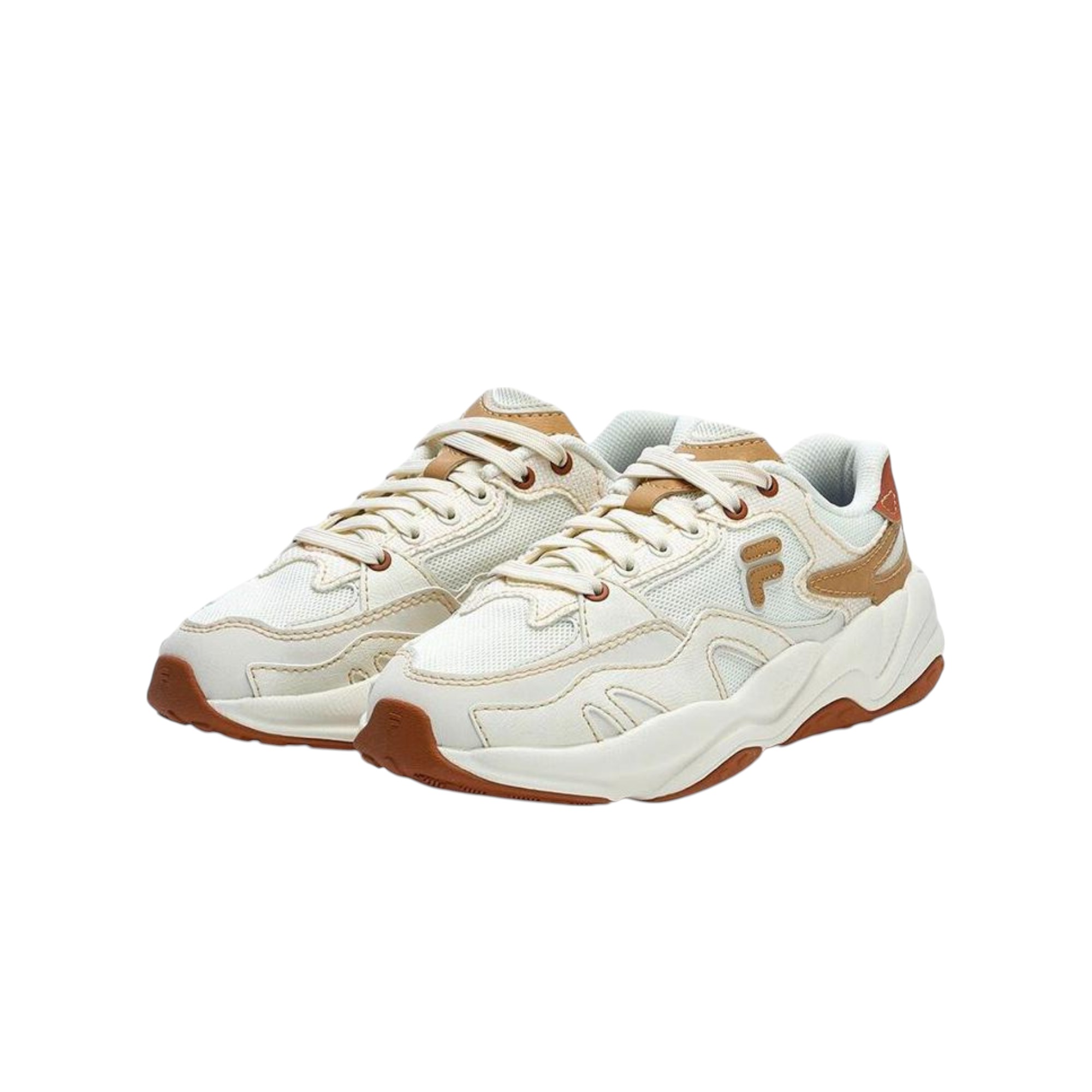 FILA FUSION Flash Running Shoes Women's Low-Top White/Brown