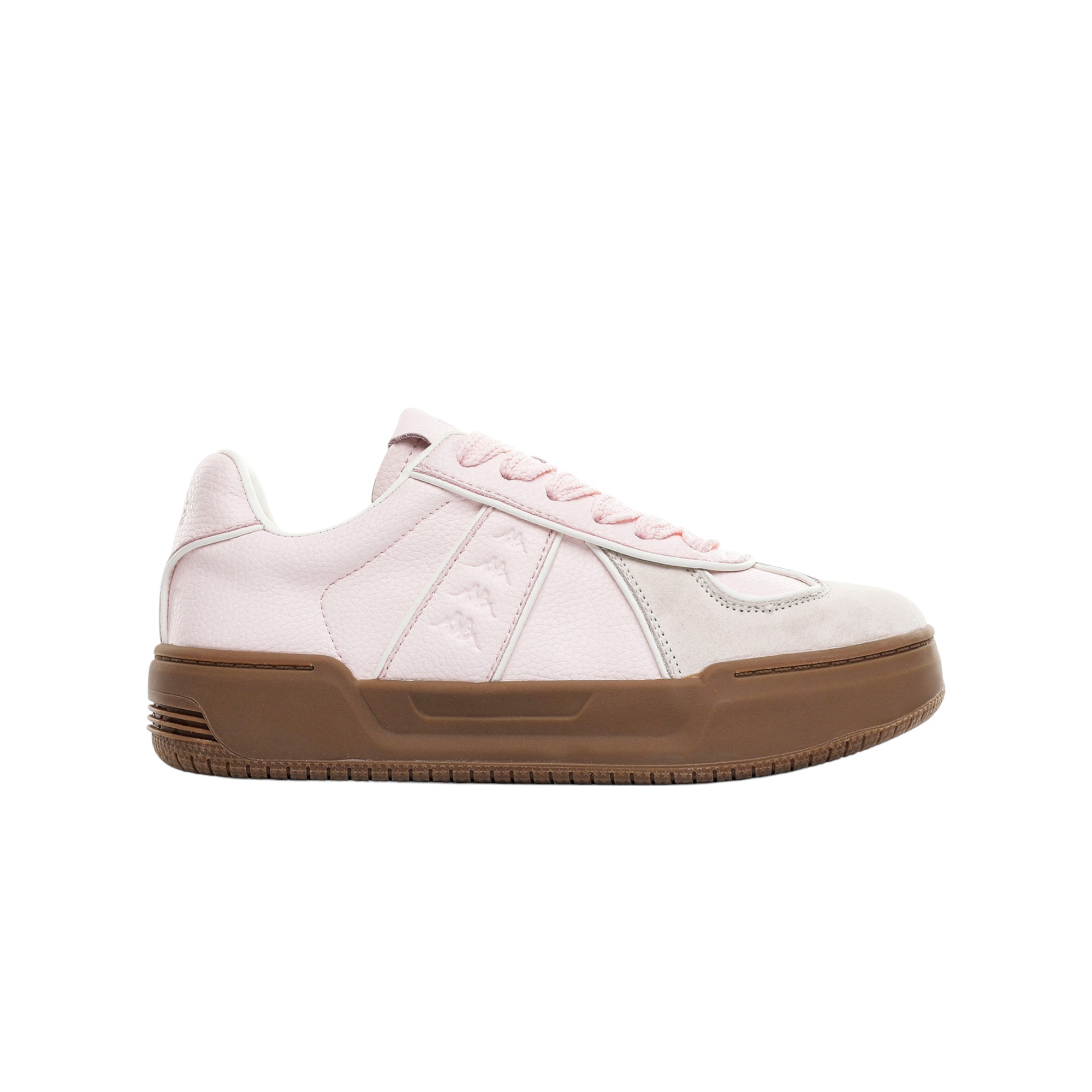 Kappa Skateboard Shoes Women's Low-Top White/Gray/Brown