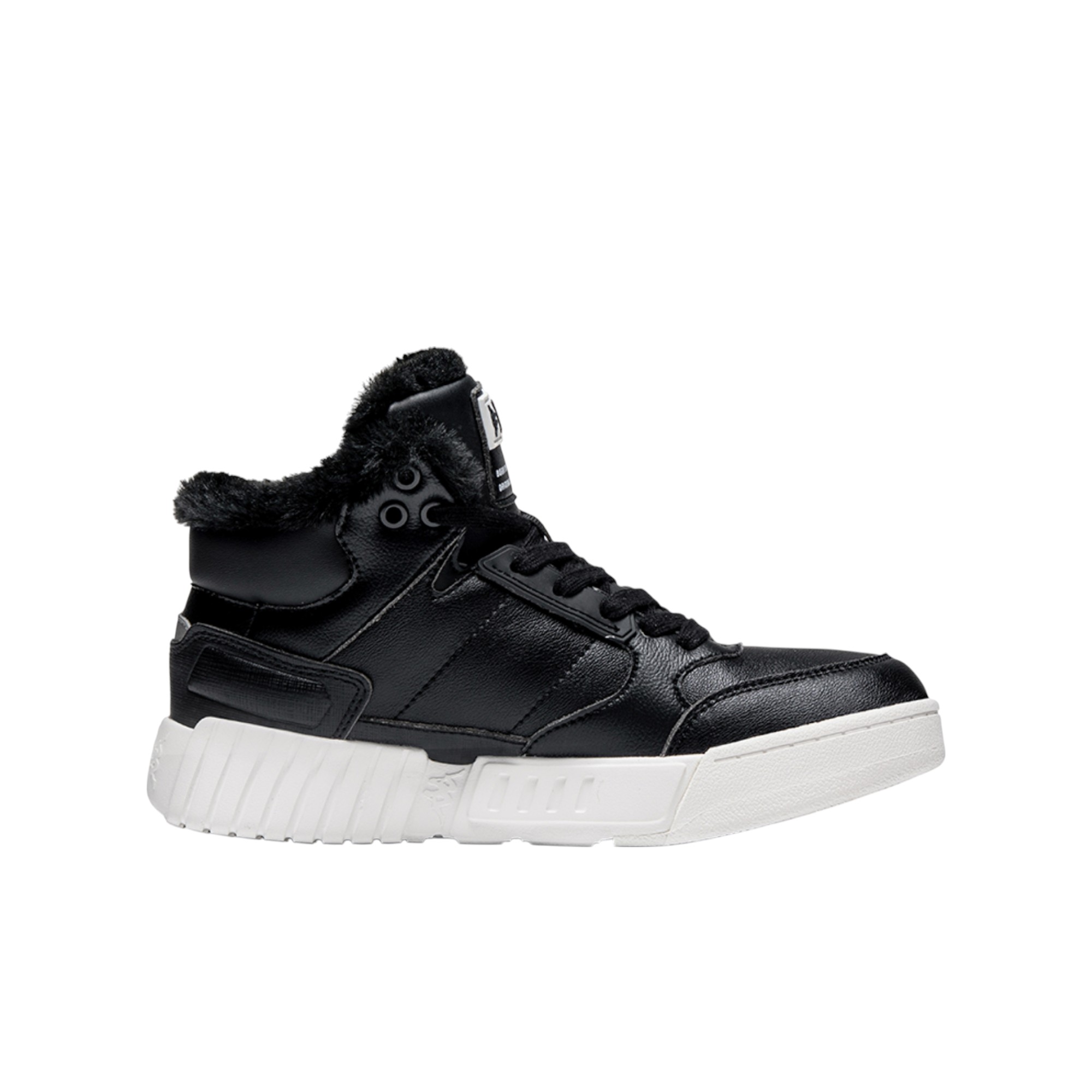 Kappa Skateboard Shoes Unisex Mid-Top Black