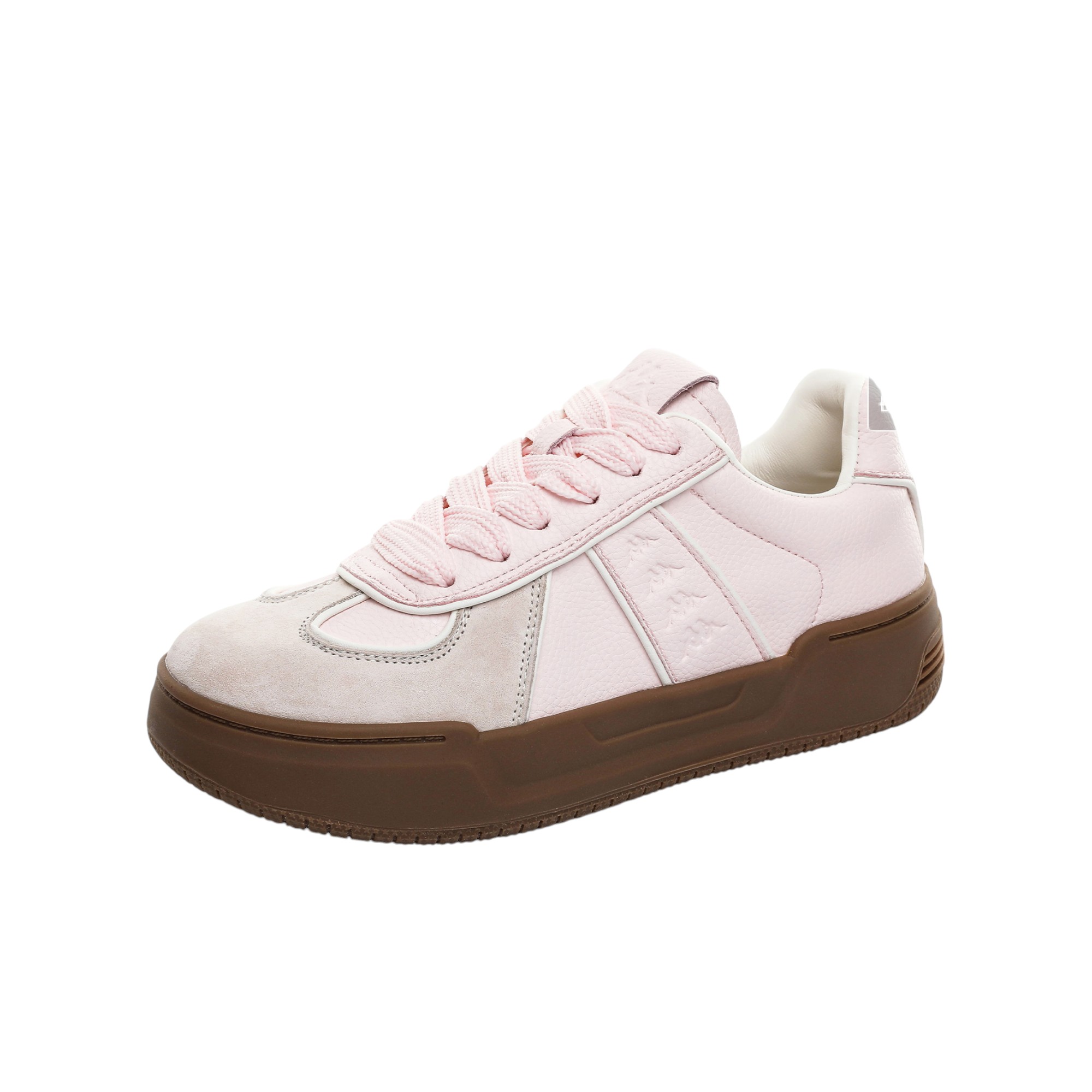 Kappa Skateboard Shoes Women's Low-Top White/Gray/Brown