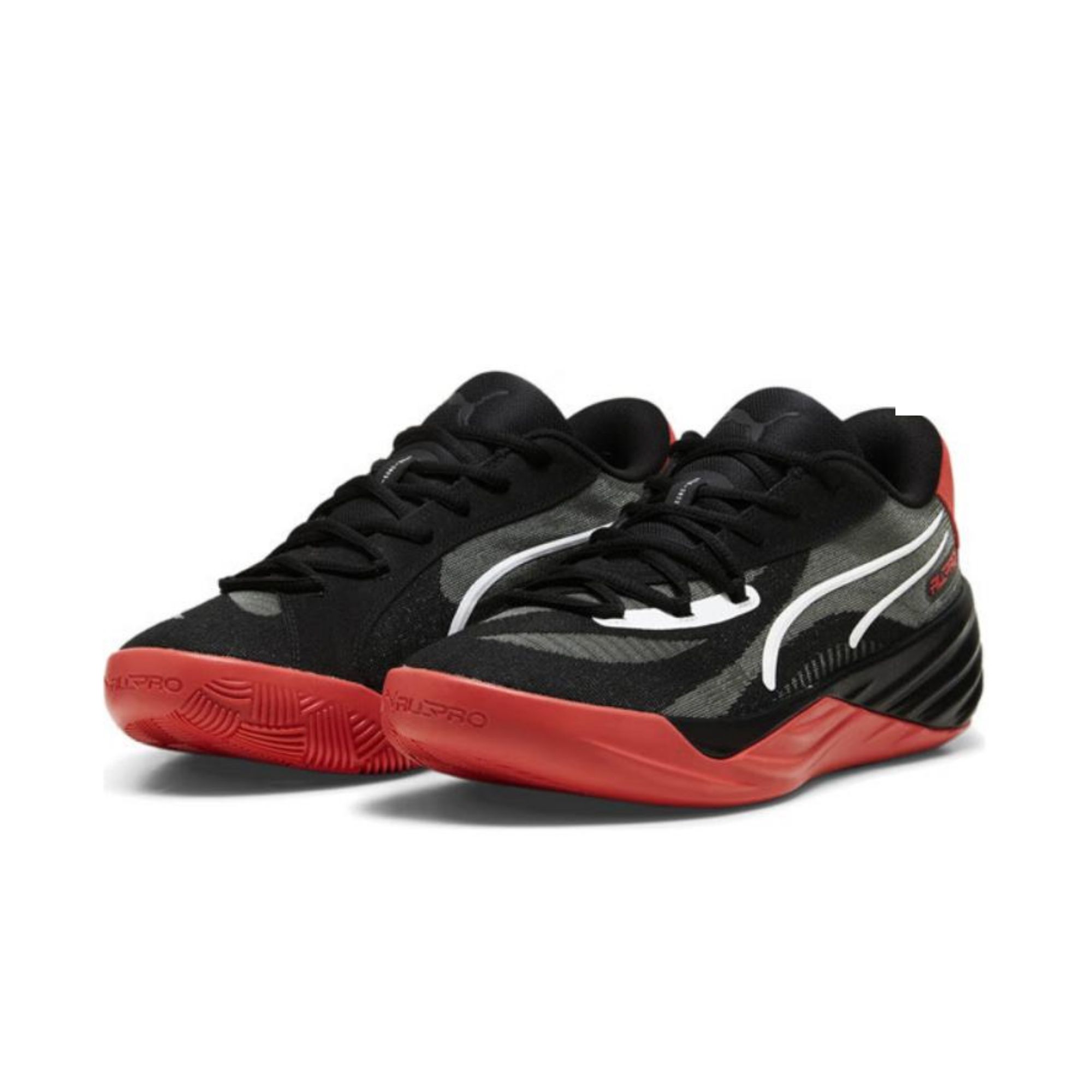 PUMA All-Pro Nitro Basketball Shoes Unisex Low-top Black/Red/White