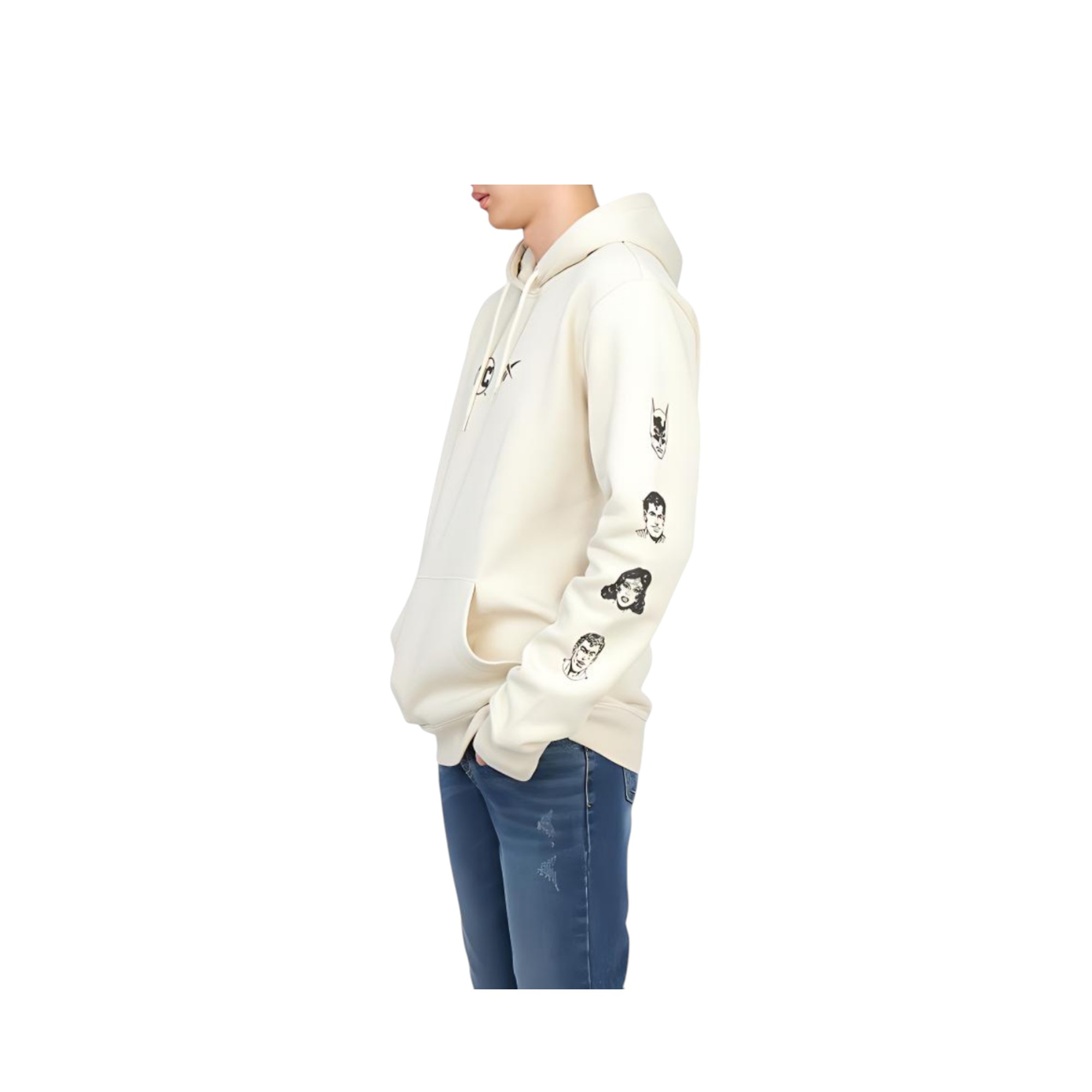 Reebok Sweatshirts Men Ivory White