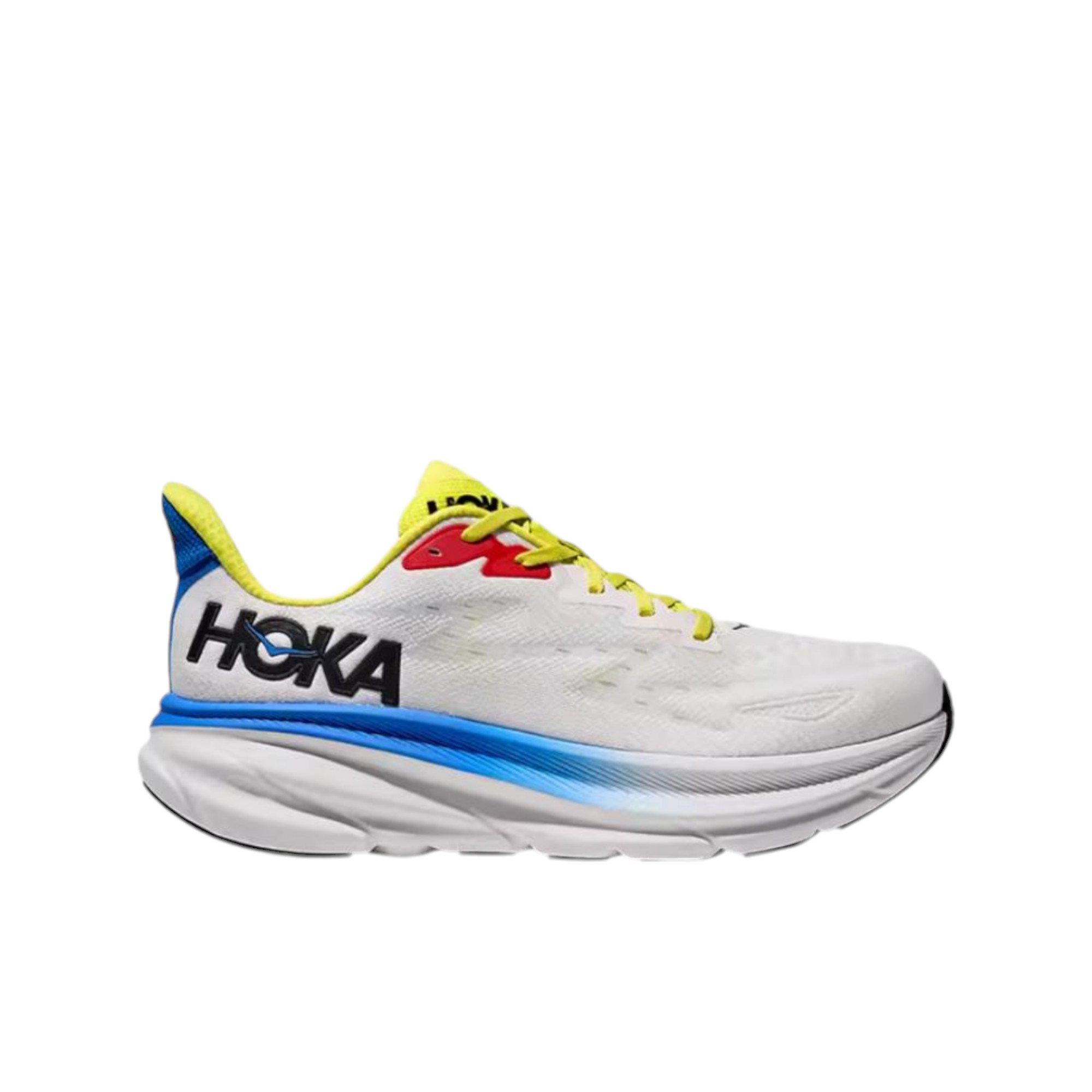 HOKA ONE ONE Clifton 9 Running Shoes Men Low-Top White/Blue/Black/Yellow/Red