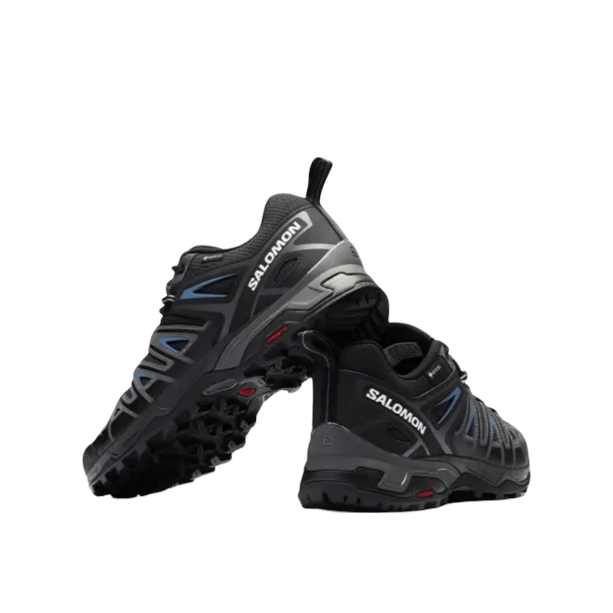 SALOMON X Ultra Pioneer Hiking / Trekking Shoes Men Low-Top Black/Blue