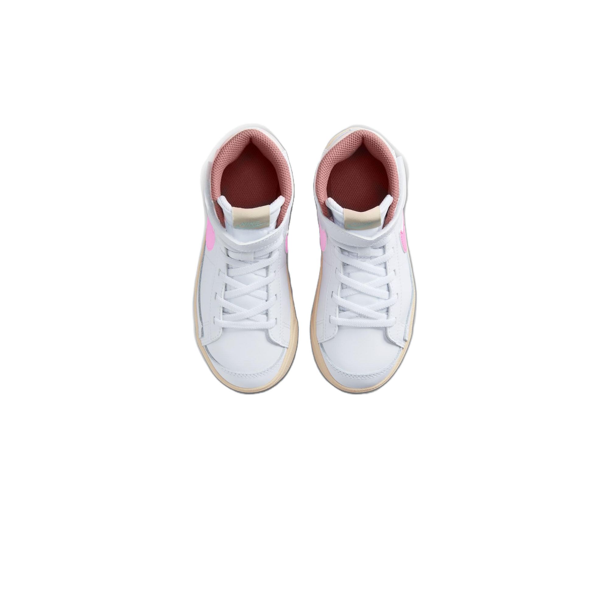 Nike Blazer Skateboard Shoes Kids High-Top White/Pink