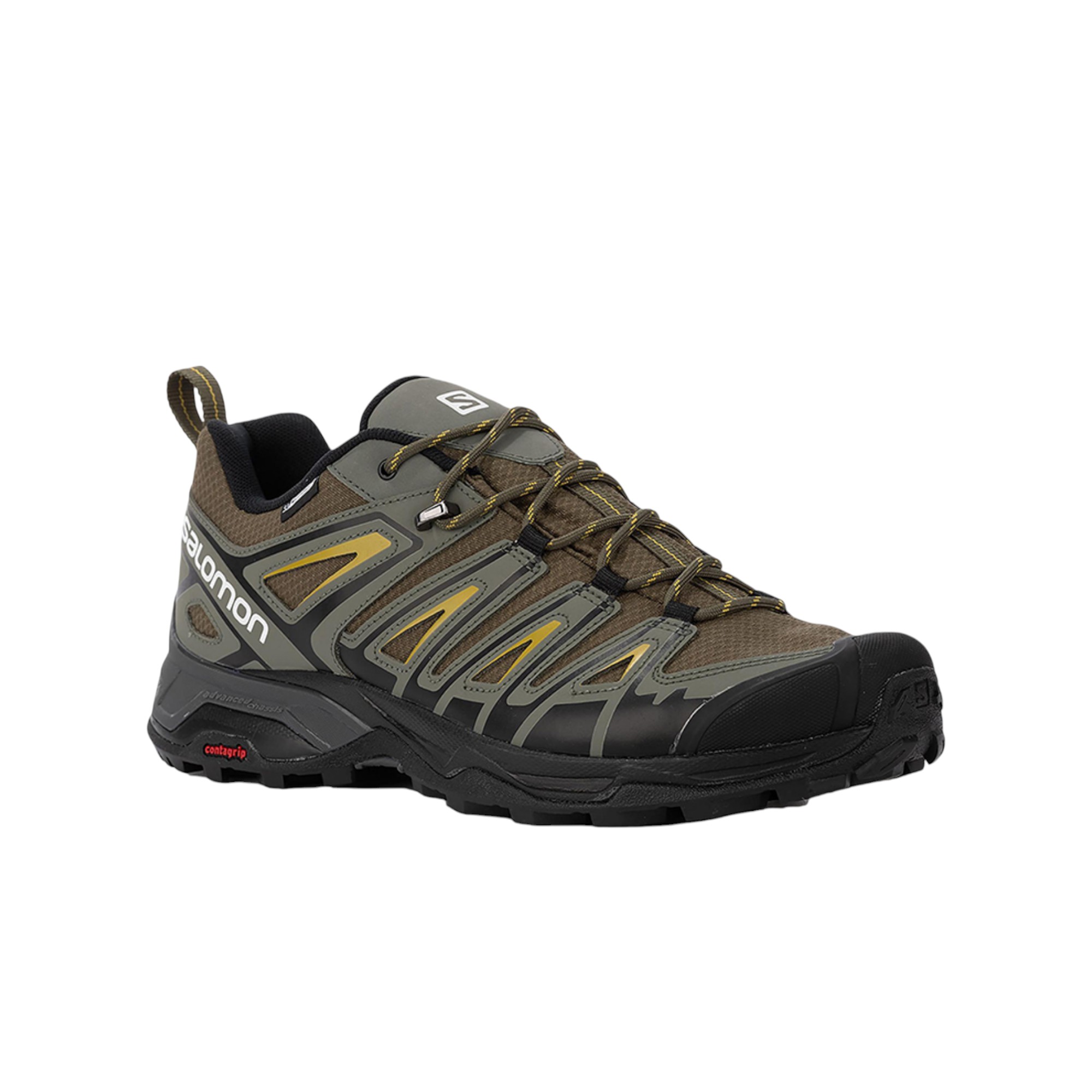 SALOMON X Ultra Pioneer Hiking / Trekking Shoes Men Low-Top Olive Green