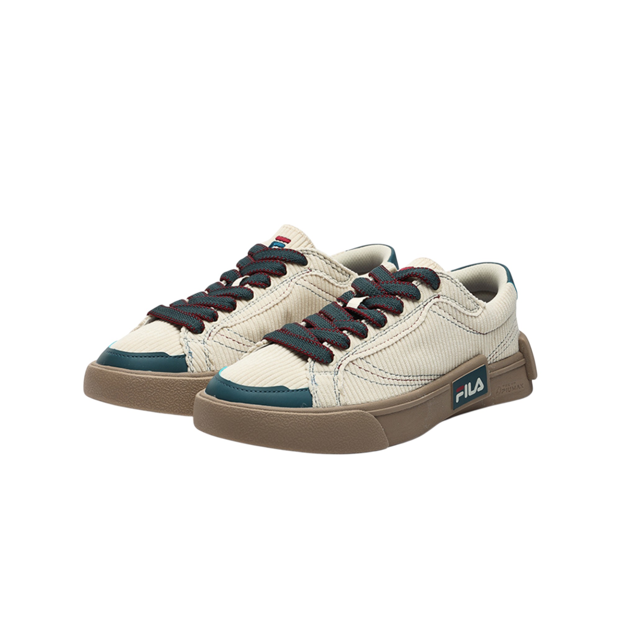 FILA FUSION POP Skateboard Shoes Men Low-Top Off White/Blue