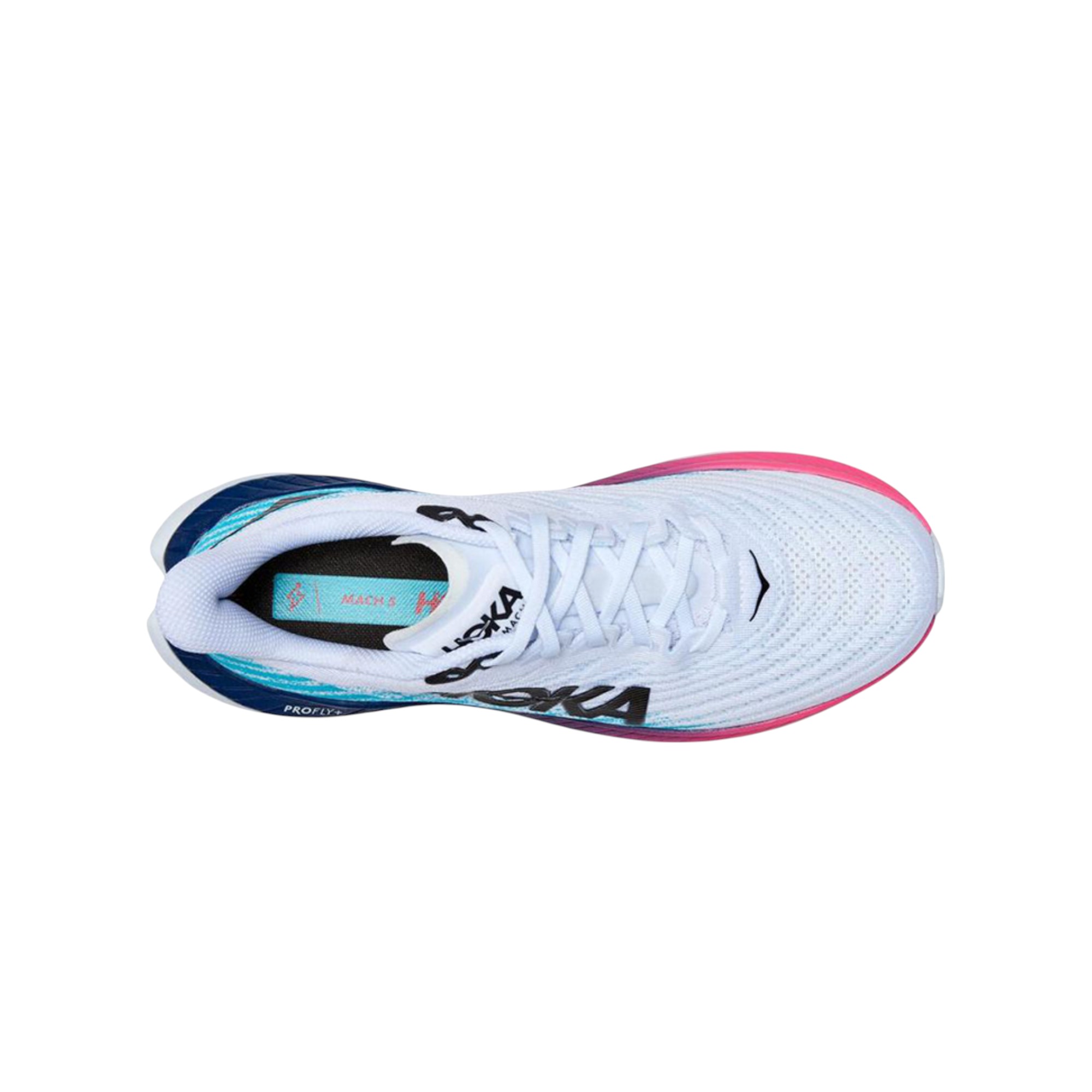 HOKA ONE ONE Mach 5 Running Shoes Women's Low-Top White/Blue