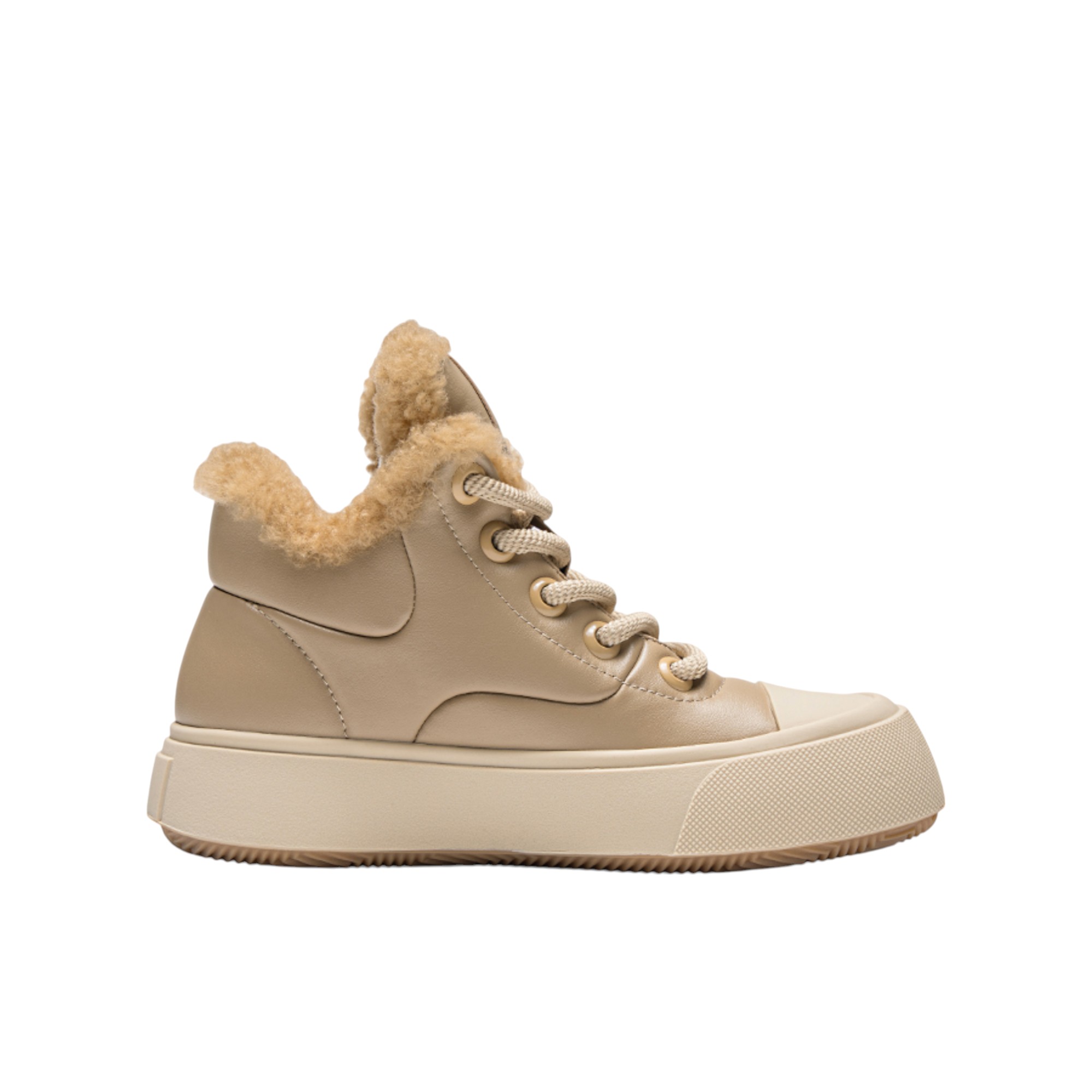 Kappa Skateboard Shoes Women's High-Top Brown