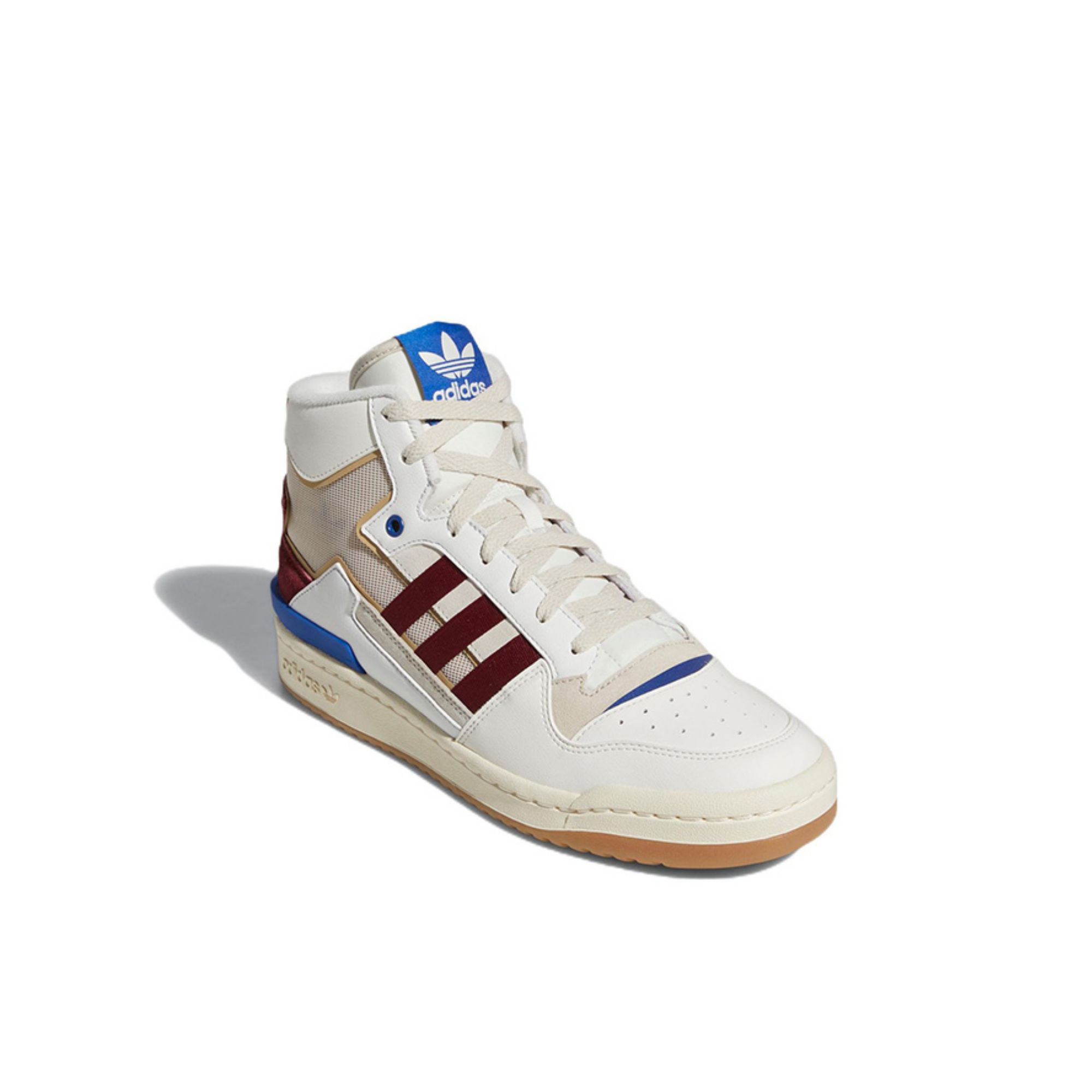 Adidas Originals FORUM Skateboard Shoes Unisex Mid-Top White/Red/Blue