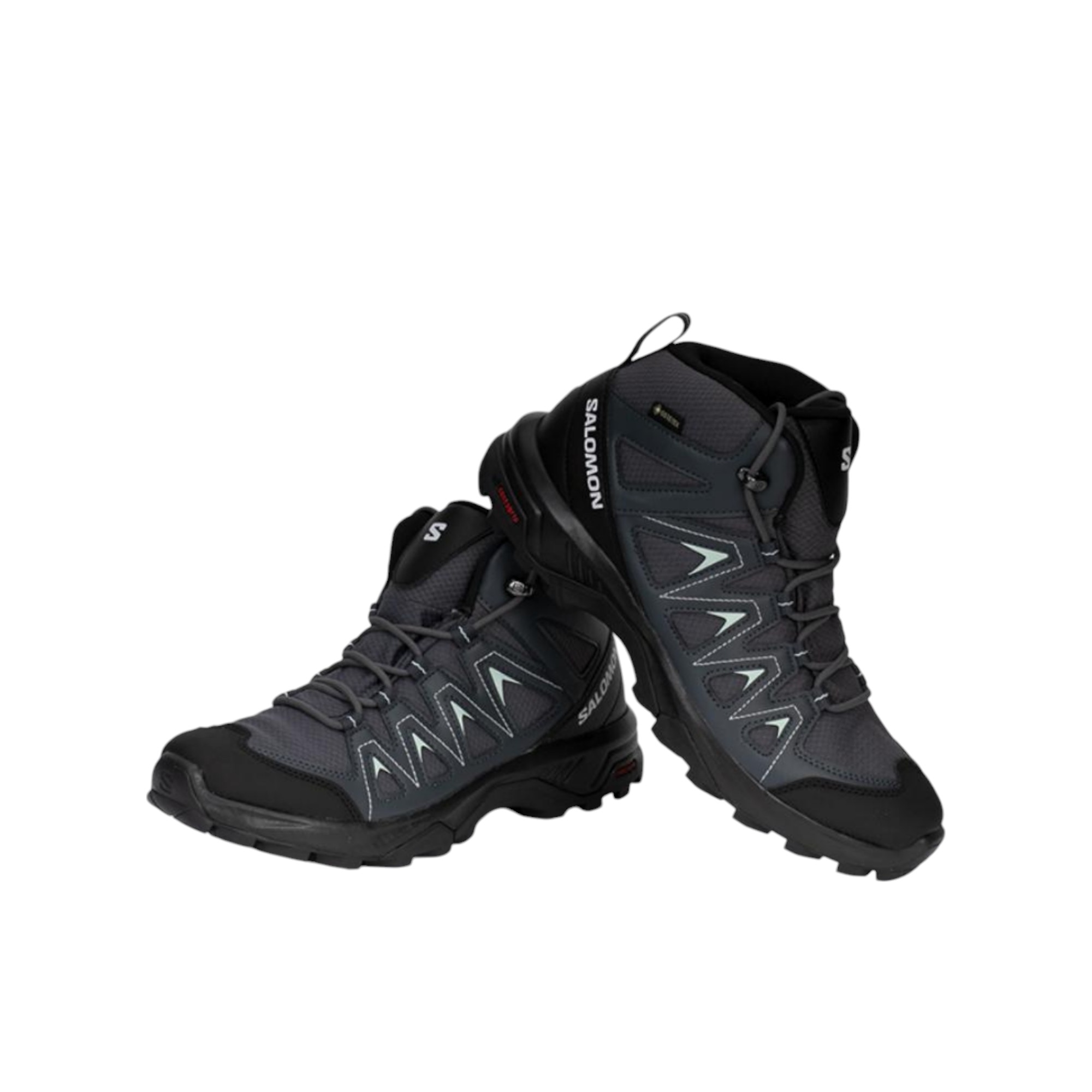 SALOMON X Braze Hiking / Trekking Shoes Women's Mid-Top Ebony Black