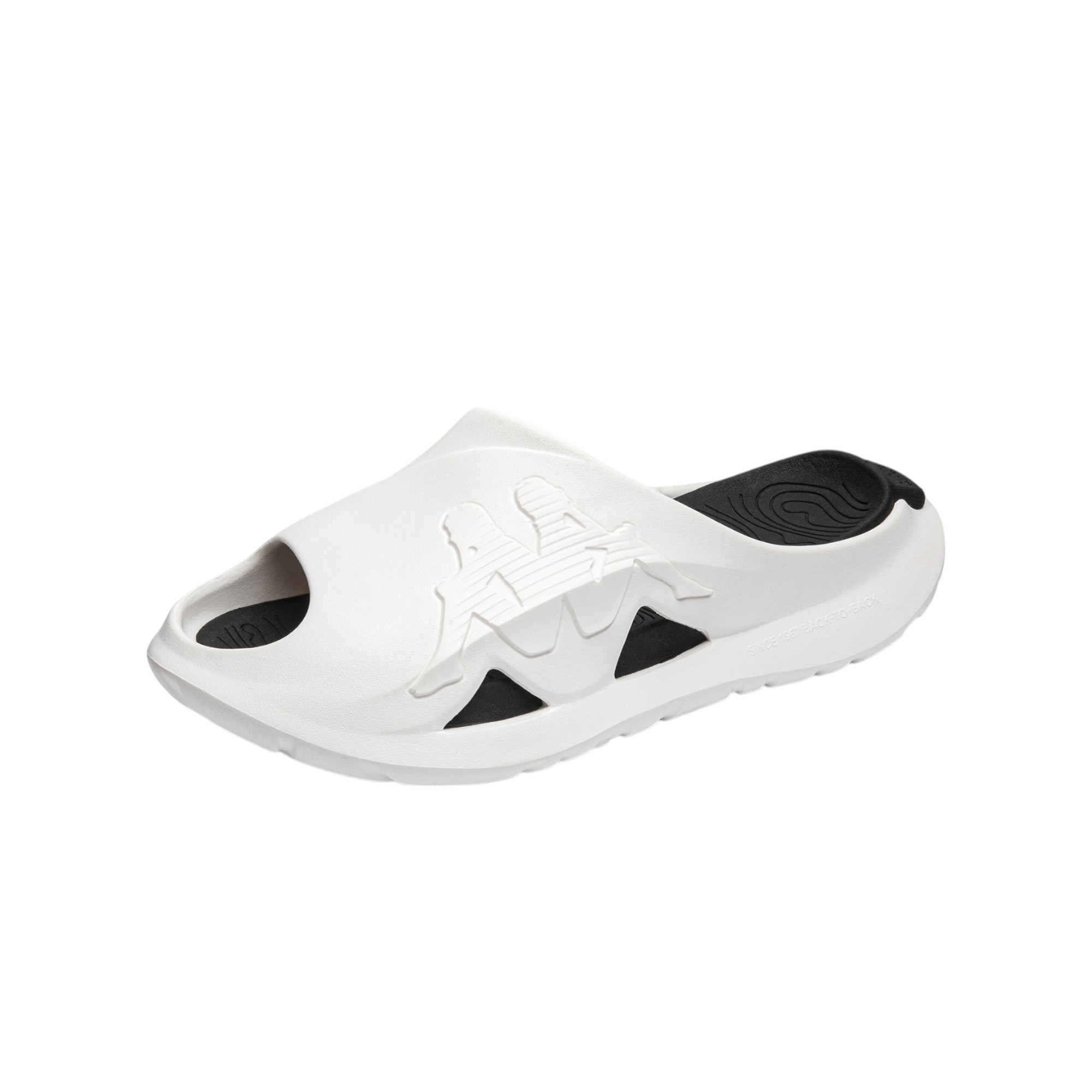 Kappa Slide Slippers Unisex White/Black