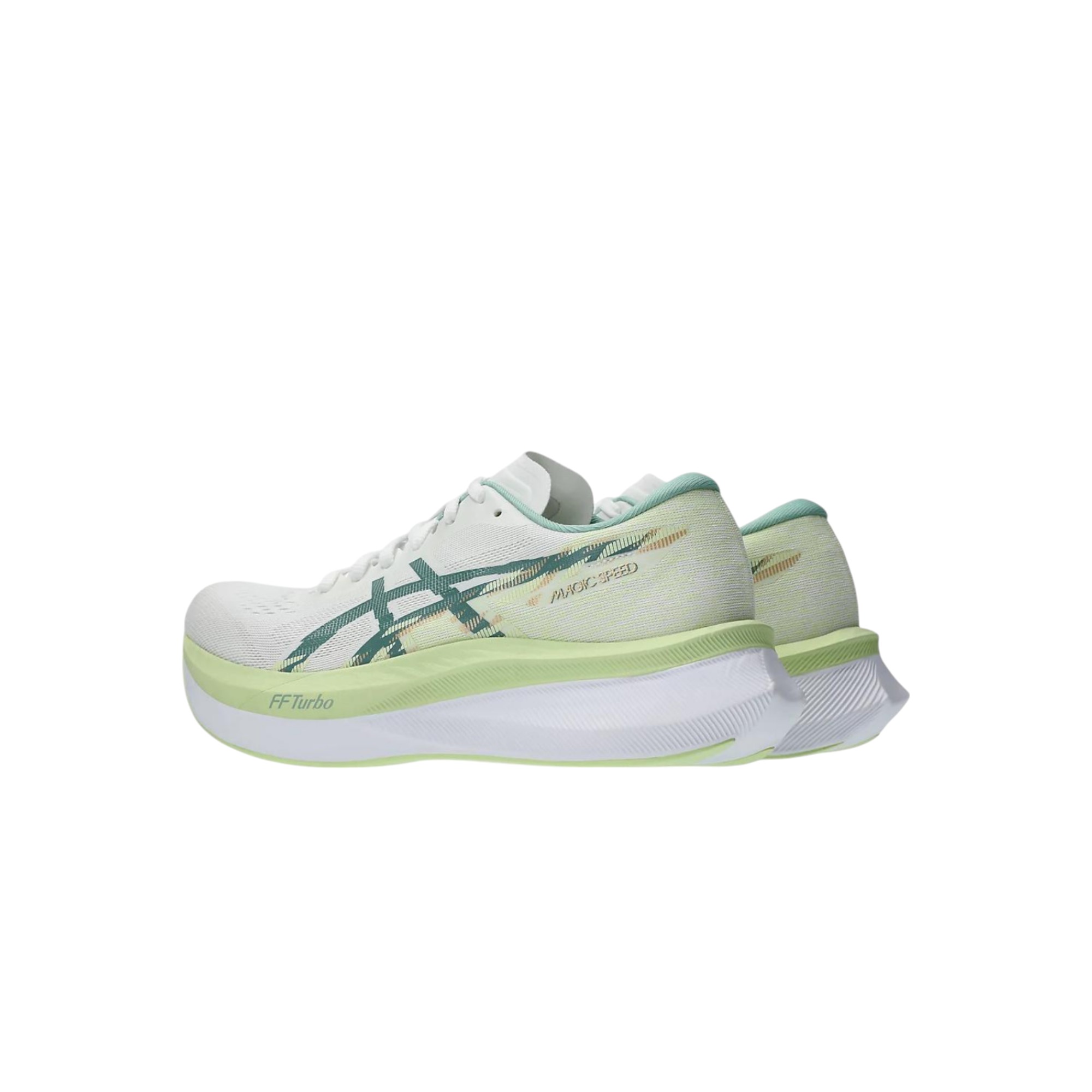 Asics MAGIC SPEED 4 Running Shoes Women's Low-Top White/Cyan Porcelain