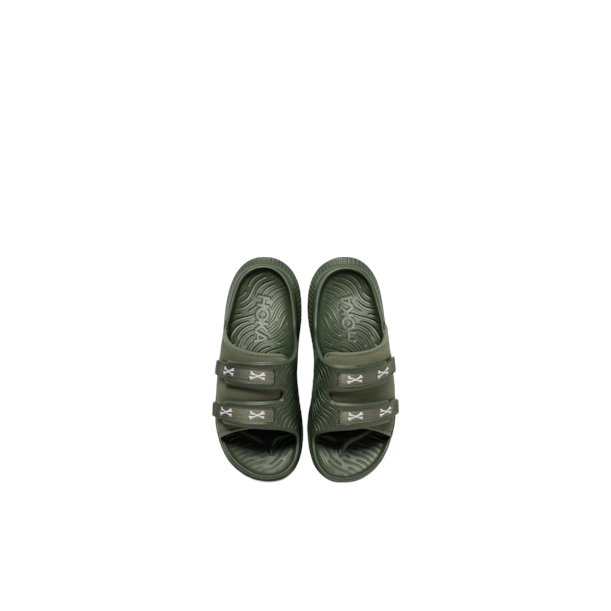 Wtaps X HOKA ONE ONE ORA Luxe Slide Slippers Unisex Green