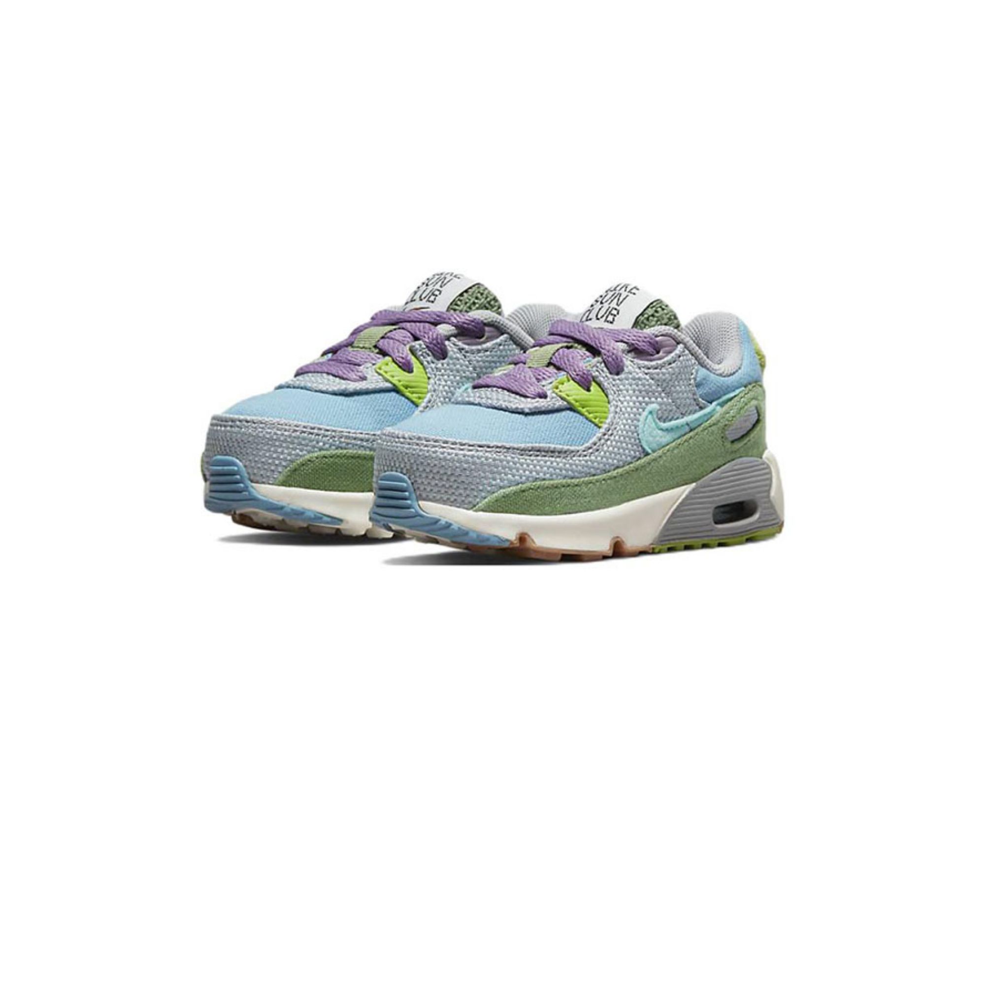 Nike Kids Air Max 90 SE "Sun Club - Worn Blue Treeline" Sneakers