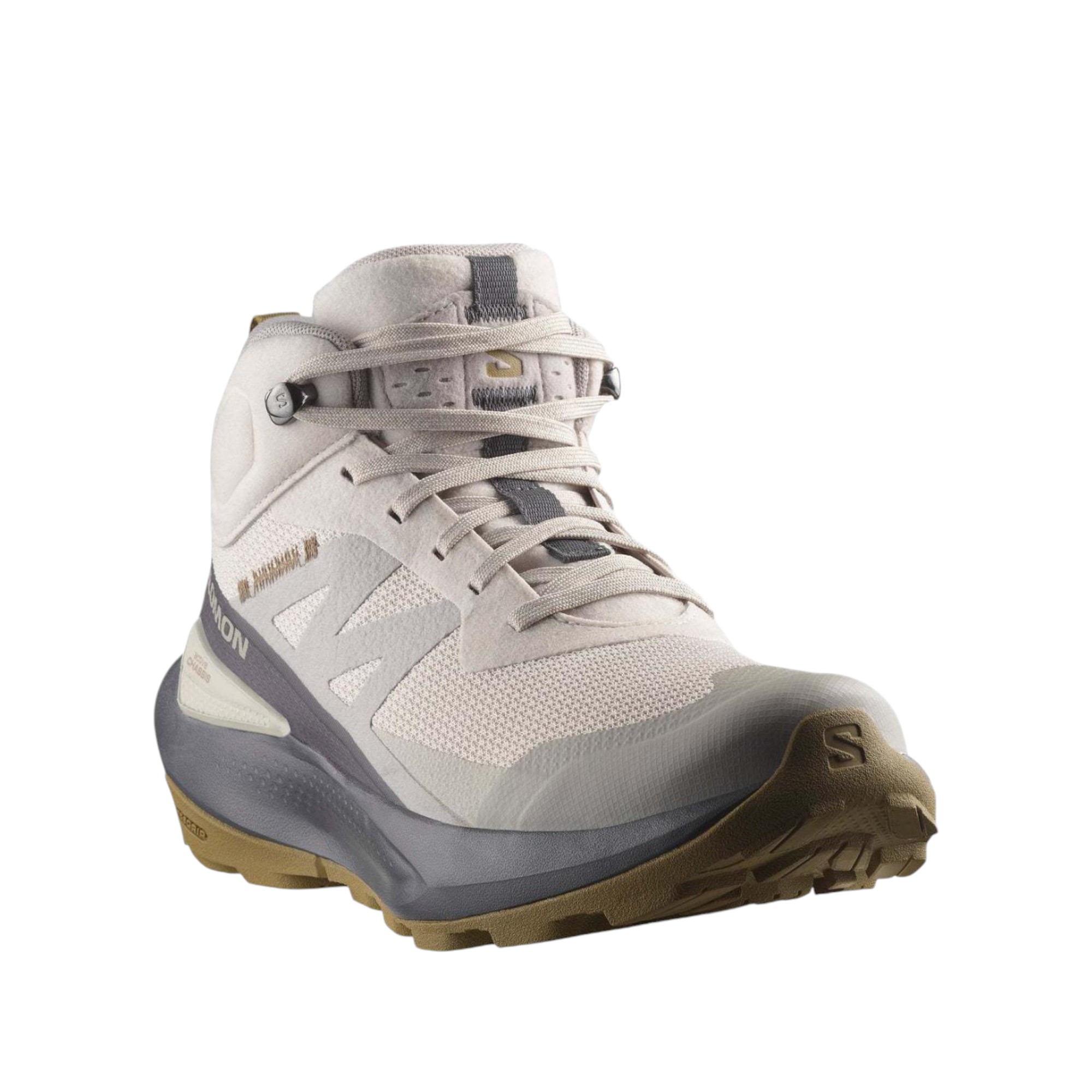 SALOMON Elixir Hiking / Trekking Shoes Women's Mid-Top Gray Black