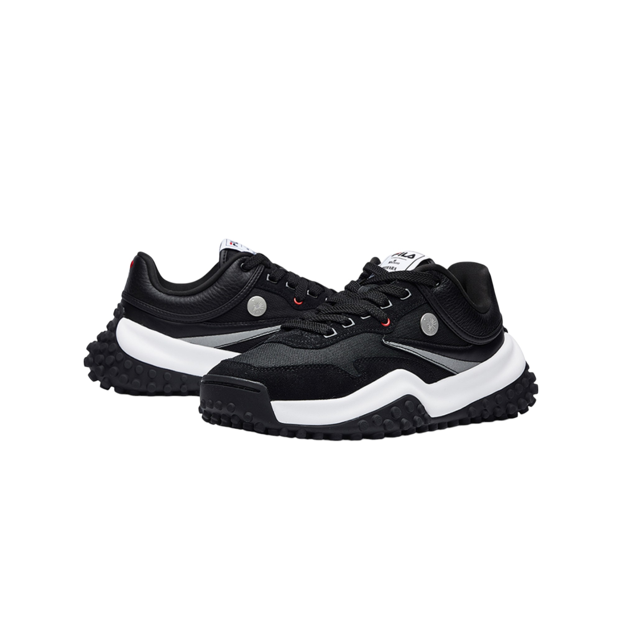 Mihara Yasuhiro X FILA T1 Chunky Sneakers Men Low-Top Black