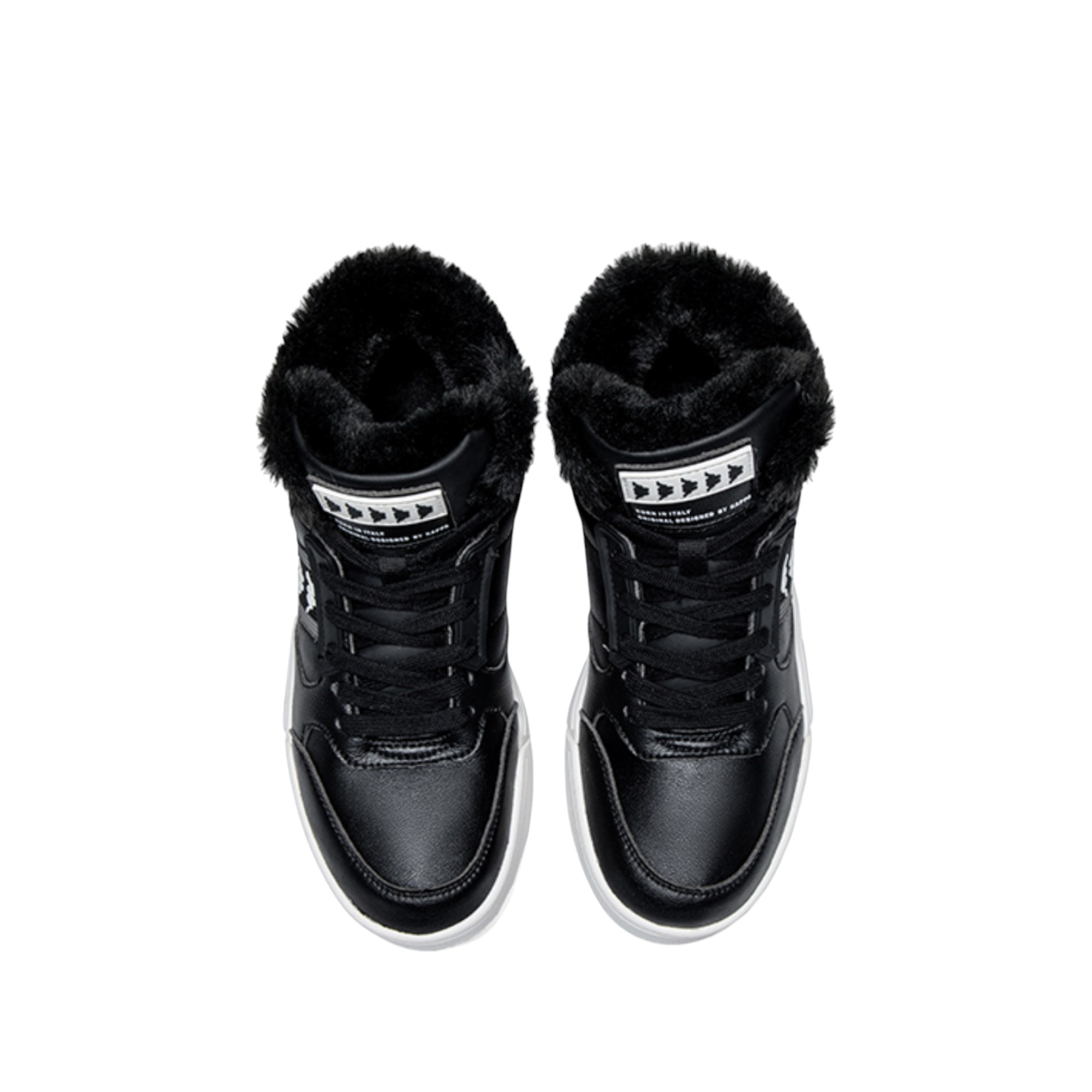 Kappa Skateboard Shoes Unisex Mid-Top Black